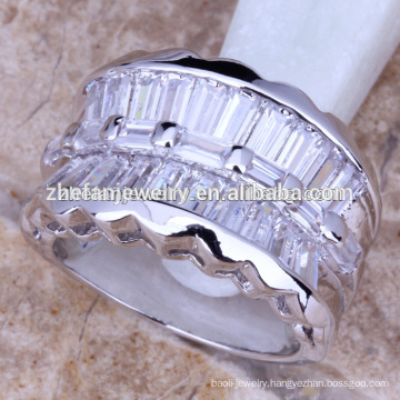 Silver plated men's ring model bijouterie brass jewelry